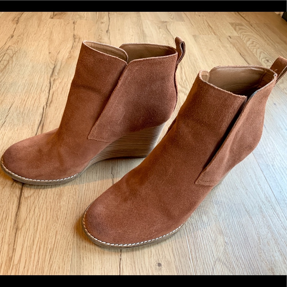 Lucky Brand Wedge Bootie Shoes